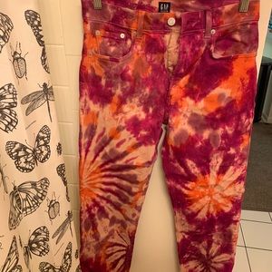GAP Tye Dye Straight Jean